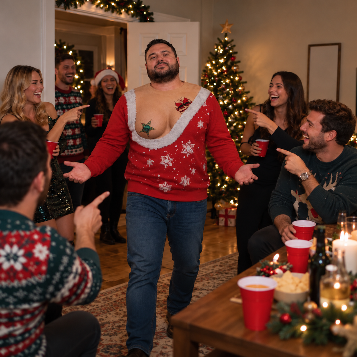 Santa Joy™ Funny Christmas Sweater